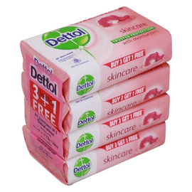  Dettol Soap - Skincare (Pack of 4 x 75 gm)