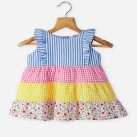 Ruffle Seersucker Frock