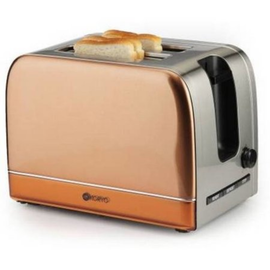 KORYO KPT2107CSS 730 W 2-Slice Pop-Up Toaster (Copper)