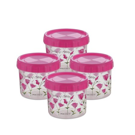 POLYSET Container - Twisty, Pink, Set of 4