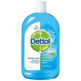 Dettol Liquid Disinfectant for Multi-Purpose Germ Protection - Menthol Cool, 2x500 ml Multipack
