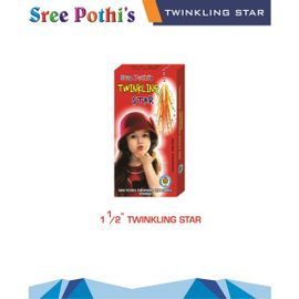 45 cm Silver twinkling star B (10 pcs)