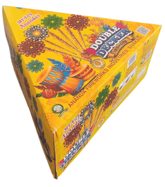 DOUBLE DECKER E (18 MULTICOLOUR SHOT & GLITTRING TAILS)