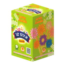 12 STAR multi colour CAKES E (1 pce)