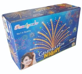 10 x 10 Shot CRACKLING B (FAN CAKE)