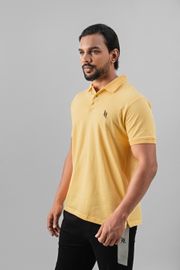 Classic Cotton Polo T-shirt - Yellow