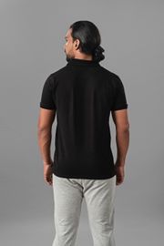 Classic Cotton Polo T-shirt - Black