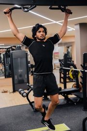 Black compression men's t-shirt