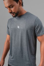 Polyester Crew neck T-Shirt -Grey