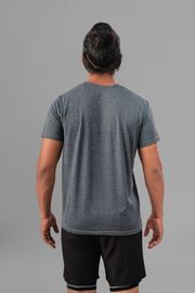 Polyester Crew neck T-Shirt -Grey
