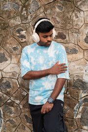 Sky Blue -Acid Wash Oversized T-Shirt