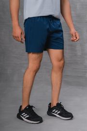 Men's Solid Slim Fit Shorts-Air Force Blue