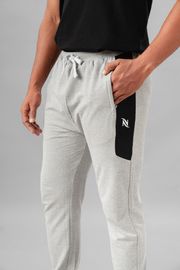 Premium Cotton Blend Joggers-Grey