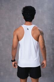 Cotton Men's Vest -White