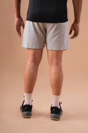 Premium Cotton Plain Shorts -Grey