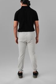 Premium Cotton Blend Joggers-Grey