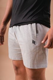 Premium Cotton Plain Shorts -Grey
