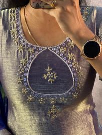 Space silk kurti  with dupatta