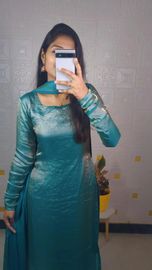 Space silk kurti  with dupatta