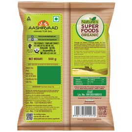 Aashirvaad Nature's Super Foods Organic Arhar/Tur Dal, 500 g