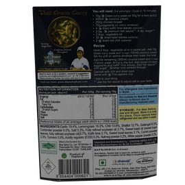 Blue Elephant Royal Thai Cuisine Premium Paste Green Curry - No Preservatives, 70 g