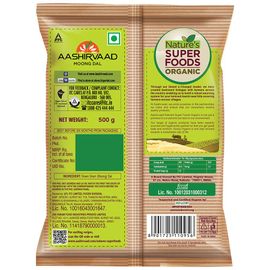 Aashirvaad Nature's Super Foods Organic Moong Dal/Hesaru Bele, 500 g
