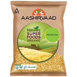 Aashirvaad Nature's Super Foods Organic Moong Dal/Hesaru Bele, 500 g