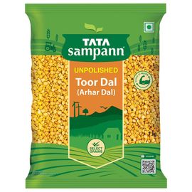 Tata Sampann Toor Dal/Togari Bele, 1 Kg Pouch