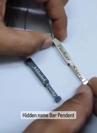 8 Side secret name Pendent