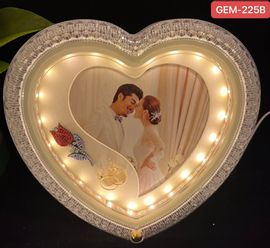 Heart-Shaped LED Photo Frame
