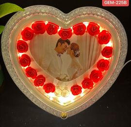 Heart-Shaped LED Photo Frame