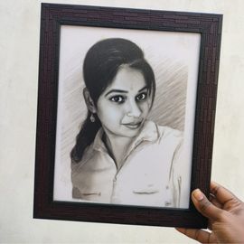 Pencil Art with Frame