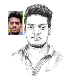 Pencil Art with Frame