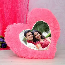 heart pillow with photo