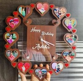 Acrylic Glass Engraved Collage Frame ...