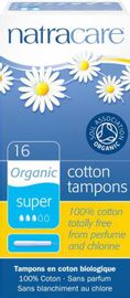 NATRACARE organic tampons applicator super  16