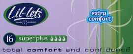 LIL-LETS non-applicator tampons super plus  16