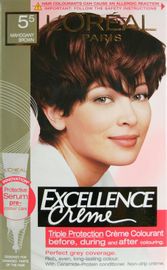 L'OREAL hair colourants excellence mahogany brown