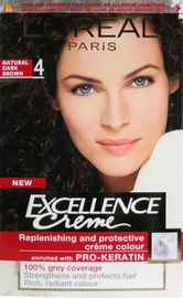 L'OREAL hair colourants excellence natural dark brown