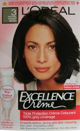 L'OREAL hair colourants excellence natural darkest brown