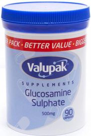 VALUPAK nutrients capsules glucosamine sulphate 500mg  90