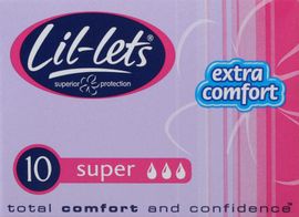 LIL-LETS non-applicator tampons super  10