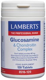 LAMBERTS nutrients tablets glucosamine & chondroitin complex 467mg/100mg  120