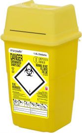 SHARPSAFE disposal unit yellow 1.8ltr
