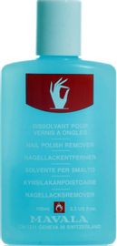 MAVALA nail enamel remover blue plastic bottle 100ml 