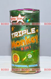 Triple Monkey Shower  3in1 8"