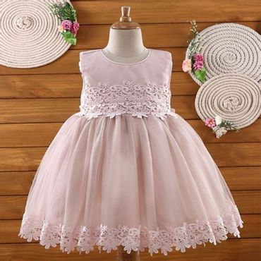 Amigo 7 Seven Lace At Border Sleeveless Dress - Pink