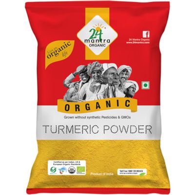 24 Mantra Organic - Turmeric Powder/Arisina Pudi, 200 g Pouch