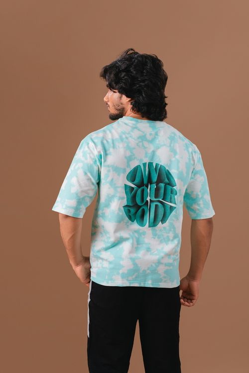 Green Acid Wash Oversized T-Shirt